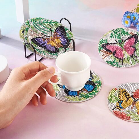 Crafans 8pcs أزيز أوشن أوشن لايف سيارات أدوات فن الماس للبالغين قناديل البحر سلحفاة حوت نجم سمكة البحر بالحيوانات الماس للحيوان in Saudi Arabia