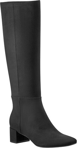 Bandolino Women's Addyson WDE Calf Knee High Boot, Black Smooth 001, 11 in Kuwait