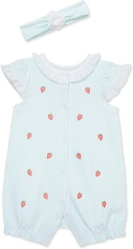 Little Me Clothes for Baby Girls' Romper and Headband Set, 3-12 Months in Kuwait