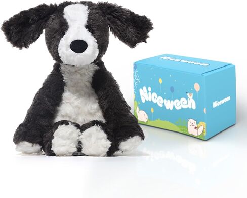 Stuffed Animals Schnauzer Puppy Plush Toys 11 inches Soft and Comfort Dog Plushie for Boys and Girls, Grey/White in Saudi Arabia