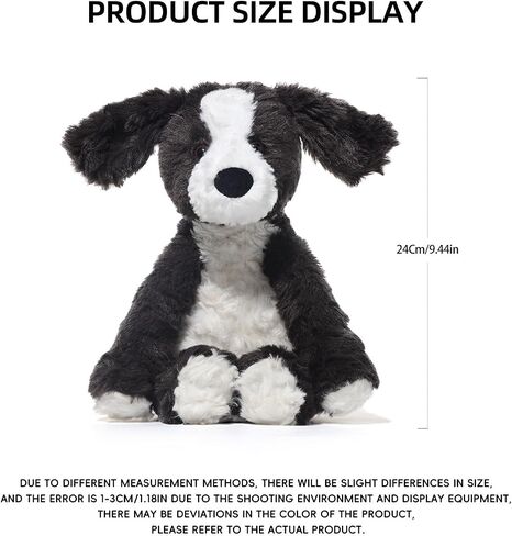 Stuffed Animals Schnauzer Puppy Plush Toys 11 inches Soft and Comfort Dog Plushie for Boys and Girls, Grey/White in Saudi Arabia