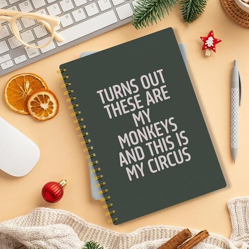 EKGJW Funny Notebooks for Work,Flesh Pink Aesthetic Journal, Funny Boss Day Gifts, Boss Gifts for Men Women, Funny Gifts for Boss, Boss Office Decor, Spiral Notebook 5.5x8.3 Inch（green） in Kuwait