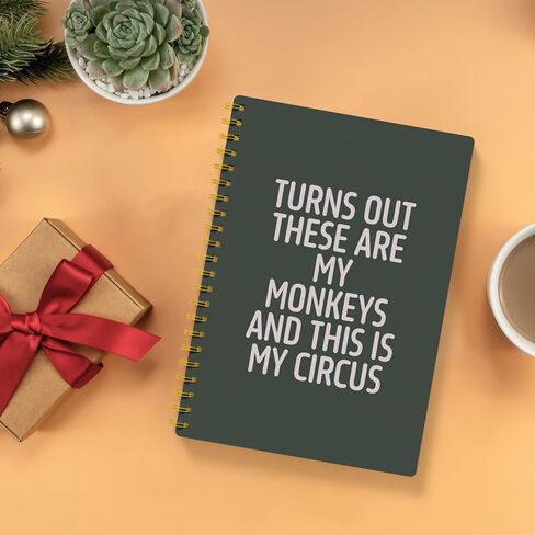 EKGJW Funny Notebooks for Work,Flesh Pink Aesthetic Journal, Funny Boss Day Gifts, Boss Gifts for Men Women, Funny Gifts for Boss, Boss Office Decor, Spiral Notebook 5.5x8.3 Inch（green） in Kuwait