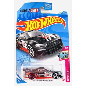 Hot Wheels 2021 - Custom '18 Ford Mustang GT - Gray / Black - HW Drift 4/5