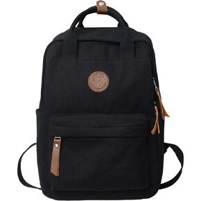 Karresly Canvas Lackpack Backpack Backpack Back Bag Bag for Men Women (Black)