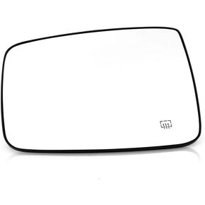 For Ram 1500/2500 2011-2018 Mirror Glass Driver and Passenger Side | Pair | Heated | w/Backing Plate | All Cab Types | Flat Glass Type | Replacement For 68079363AA, 68079362AA | CH1324117, CH1325117