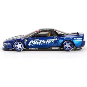 Diecast Model Car متوافق مع Kaido House X Mini GT 1:64 Scale Honda NSX Agasive V2 Blue KHMG137