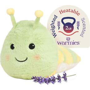 Warmies microwavable و toeled الحيوانات المحشوة ، كاتربيلر - حيوانات حيوانية محشوة بالدفء والراحة - ألعاب فخمة لطيفة للبالغين والأطفال (الأولاد والبنات والرضع والأطفال الصغار)