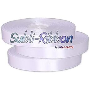 حزام ساتان Subli-Ribbon للبوليستر القماش البوليستر (22 مم × 50 مترًا)