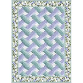 تم تجميع حمى جاكي لحاف ليفرز من أحجام Yardage Bargello 4