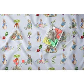 النسيج Peter Rabbit Beatrix Potter - نسيج حرفة قطنية من الفناء للخياطة والخياطة والمشاريع DIY (2 ياردة (72 "× 58"))