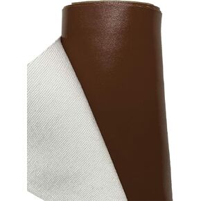Smooth Faux Leather Fabric - Synthetic Leather - 54" Wide by The Yard Vinyl Pleather PU Material - Upholstery Fabric for Car, DIY Craft Leatherette Sheets - 1 Yard 54" x 36" Black