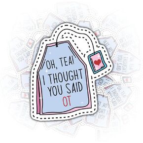 (3PCs) I Thought You Said OT Sticker Vinyl Waterproof Asthetic Stickers for Water Bottle Laptop, for Teens Kids Girls