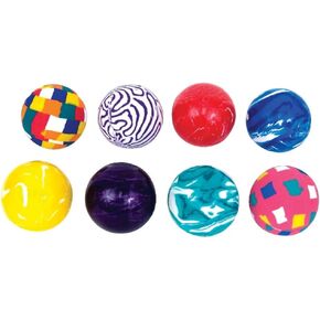 Geddes Raymond 45mm Super Balls (حزمة من 50) - كرات نطاط متوسطة الحجم متوسطة الحجم للأطفال - ألعاب جديدة لصالح حفلات عيد الميلاد وجوائز