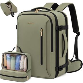 LoveVook Provess Backpack للنساء ، 42L CARME على رحلة ظهر معتمدة ، حقيبة السفر الشخصية TSA Personal Potic