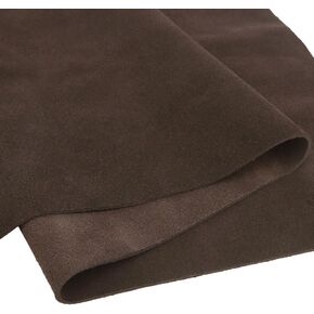 WAYNE'S DOG 3/4 oz Suede Leather Square Cowhide Leather Craft for Moccasins, Leathercraft, Bag Linings, Approns, Saddle Parts (Coffee, 12"x12")