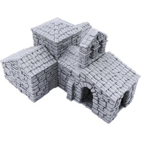 French Mausoleum - DND Terrain Compatible with Dungeons and Dragons, 28mm Miniature Wargaming, Tabletop RPGs, Wargame Scenery