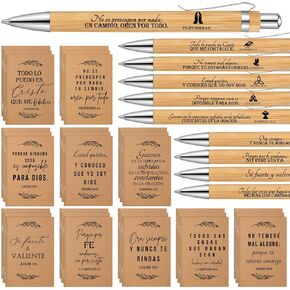 FUUTREO 50 يضع هدايا عيد الأم الإسبانية الهدايا للكتاب المقدس و PLOOP PEN Regalos Cristianos en Español Catholic Gifts for Regalos del día de la Madre Sunday School School Curch Supplies