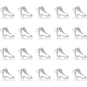 20 PCS SKATES SHARMS 1.7 × 1.9 سم لطيف المعادن أزياء الجليد المعلقات للنساء سوار قلادة المجوهر