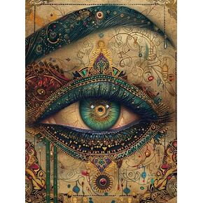 DIY Diamond Painting Kits,Small Town Scenery Round Full Drill Diamond Dots for Adults Beginner,5D Paint with Diamond Painting Kits Gem Art for Crafts Kits Adults Home Decor 12X16in