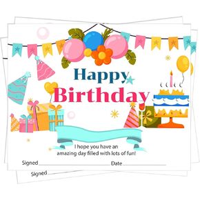 25pcs شهادات عيد ميلاد ملونة للهدايا عيد ميلاد الأطفال ، شهادات عيد ميلاد سعيد للطلاب ، جوائز أعياد الميلاد للطلاب مرة أخرى إلى مستلزمات مدرس المدرسة