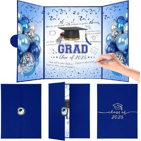 2025 Graduation Guest Book Alternative – Celebrate in Style! Black Gold Class of 2025 Signature Book 18"x12", Unique Gift, Invitations, or Keepsake for High School & College Graduation Events