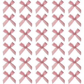 UXCELL 200PCS MINI RIBBON BOWS 2 بوصة صغيرة صغيرة من الشريط متعدد الألوان صغير للحرف اليدوية DIY ، والخياطة ، وملحقات الشعر ، وزخرفة صندوق الهدايا ، الزفاف ، زخرفة حفلة عيد الميلاد