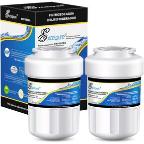 بديل MWF ممتاز لـ GE SmartWater، MWFA، MWFP، GWF، PC75009، HDX FMG-1، GSE25GSHECSS، 197D6321P006، RWF1060، WSG-1، WFC1201، WS613B-A، Kenmore 46-9996، CF8، WF287، فلتر مياه الثلاجة، عبوتان