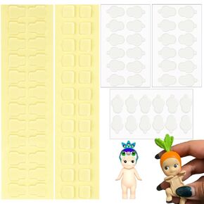 84 PCS شريط لاصق لزجة لوني أنجيل هيبيبر 3 أشكال مزدوجة الجانبين ملصقات ملصقات صافية الغراء ملصقات ملصقات ملحقات الهاتف المخصصة للملابس المخصصة للهاتف