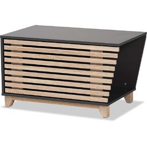 Baxton Studio Eckhart Pet Houses, Dark Grey/Oak