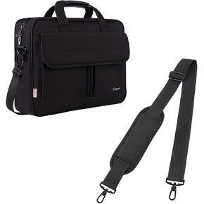 Taygeer Laptop Bag 15.6 Inch, Business Briefcase for Men Women, 15inch Water Resistant Messenger Shoulder Bag | Shoulder Strap, 52" Universal Replacement Laptop Shoulder Strap