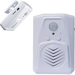 مكبر صوت مشغل الصوت المنشط بمستشعر حركة PIR مع كابل USB، قم بتنزيل ملفات الصوت MP3 الخاصة بك لتشغيل الكلام أو الموسيقى أو المؤثرات الصوتية (أسود)