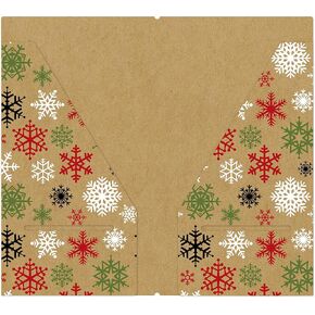 Echo Park Paper Company Celebrate Christmas Travelers Notebook Pocket Folder Insert paper, Red/Green/Tan/Burlap/Black