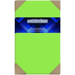 100 Bright Mint Green 65lb Cover|Card Paper - 8.5 X 14 Inches Legal & Menu Size - 65 lb/pound Light Weight Cardstock - Quality Printable Smooth Surface for Bright Colorful Results