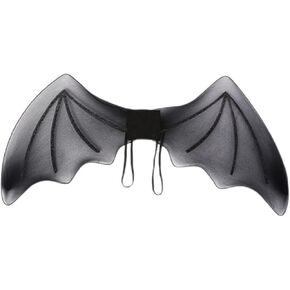 BinaryABC Halloween Bat Wings,Vampire Costume Wings,Halloween Costume Accessory,Halloween Party Favors Cosplay Wings Black
