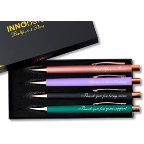 InnoBeta Confirmation Sponsor Gifts for Women, Ballpoint Pen Set of 4, Gift for Sponsor in Catholic Confirmation