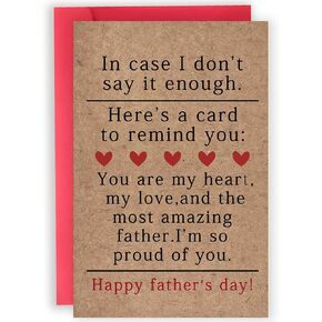 First Father Day Gifts for New Dad, Cute 1st Father's Day Card from Baby Son Daughter, Funny Gifts for New Father from Wife, Expectant Dad Cards