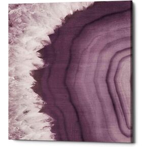 'Agate Geode I PLUM' by Wild Apple Portfolio, Canvas Wall Art, 26"x30"