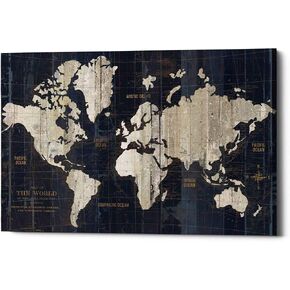 'Old World Map' by Wild Apple Portfolio, Canvas Wall Art, 40"x60"