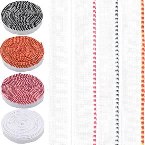 CRASPIRE 44 Yards x 3/5" Book Binding Headbands 4 Colors Endbands Linen Bookbinding Tape Binding Book Supplies Repair Archival Ribbon Cloth for Beginners Bookbinding Book Decor