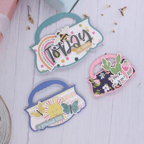 KSCRAFT Handbag Bag Toppers Metal Cutting Dies Stencils for DIY Scrapbooking Decorative Embossing DIY Paper Card