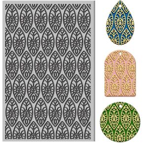 chgcraft polymer clay muture sheets retro pottor the the the the moture sheets clay clay sheets polymer clay mat pody pody pody flower pattern mad