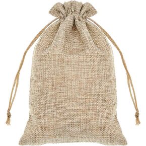 Sumdirect 20pcs 5 × 7 بوصة حقيبة Brown Linen Burlap ، أكياس هدايا خفيفة الوزن مصغرة مع أكياس قابلة للتنفس مع الأكياس الجوتة لتخزين التعبئة لحفل الزفاف ، الحفلات ، عيد ميلاد ، حرفة DIY ...