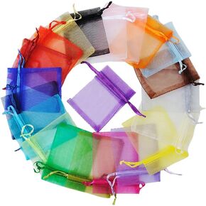 100 PCS 5 × 7 سم ميني أكياس هدايا أكياس الهدايا