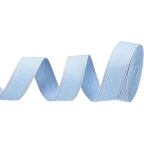 PATIKIL 1.5" Denim Ribbon, 1 Roll 11 Yard Layering Jean Fabric Craft Strip for Bow DIY Making Hair Clip Garment Sewing Decorations, Light Blue