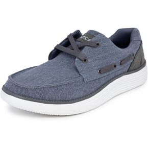 Nautica Men's Slip-On Casual Loafers Comfort Sneaker - Elastic Stretch Moccasin - Athletic Walking Shoe-Pearson