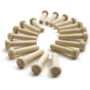 Wooden Axle Pegs Fits 1/4" Hole, 1-1/4″ Long Axle Pegs Wood Toy Wheel Pegs - 100 Pack