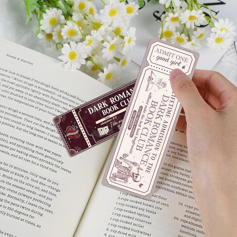 Smut Romance Book Club Bookmarks: 20 Pcs Smut Book Mark for Reading Women, Ticket Design Spicy Funny Page Markers Clips, Bookish Gifts for Adults Book Lovers, Unique Book Tracker Party Gift in Kuwait