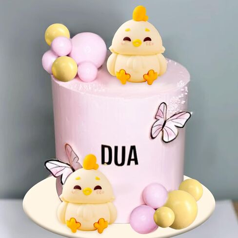 Chicken Birthday Cake Topper Farm Animal Cake Decoration Chicken Cake Topper for Farm Animal Baby Shower Birthday Party Decorations Farm Cake Toppers in Saudi Arabia