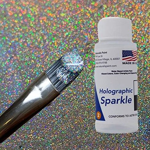 Naturalis Paint Color-Changing & Special Effect Water-Based Artist Paint (Holographic Sparkle) - 1 oz in Saudi Arabia